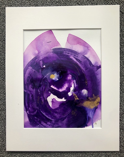 Iris (original watercolor/gouache)